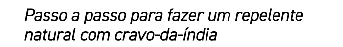 Passo a passo para fazer um repelente natural com cravo da ndia
