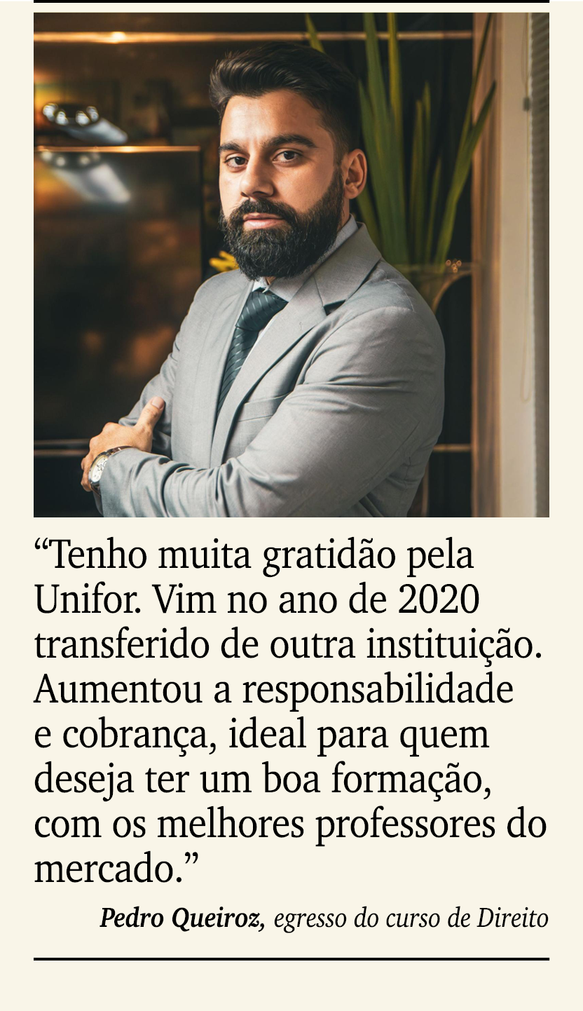 ￼ ￼ “Tenho muita gratid o pela Unifor. Vim no ano de 2020 transferido de outra institui o. Aumentou a responsabilida...
