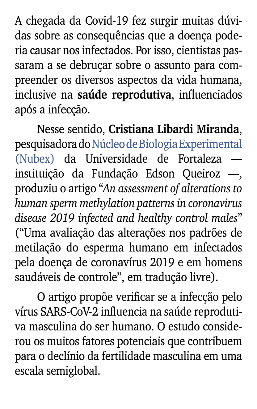 A chegada da Covid 19 fez surgir muitas d vidas sobre as consequ ncias que a doen a poderia causar nos infectados. Po...