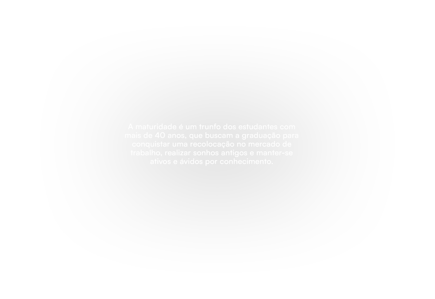A maturidade  um trunfo dos estudantes com mais de 40 anos, que buscam a gradua  o para conquistar uma recoloca  o n...