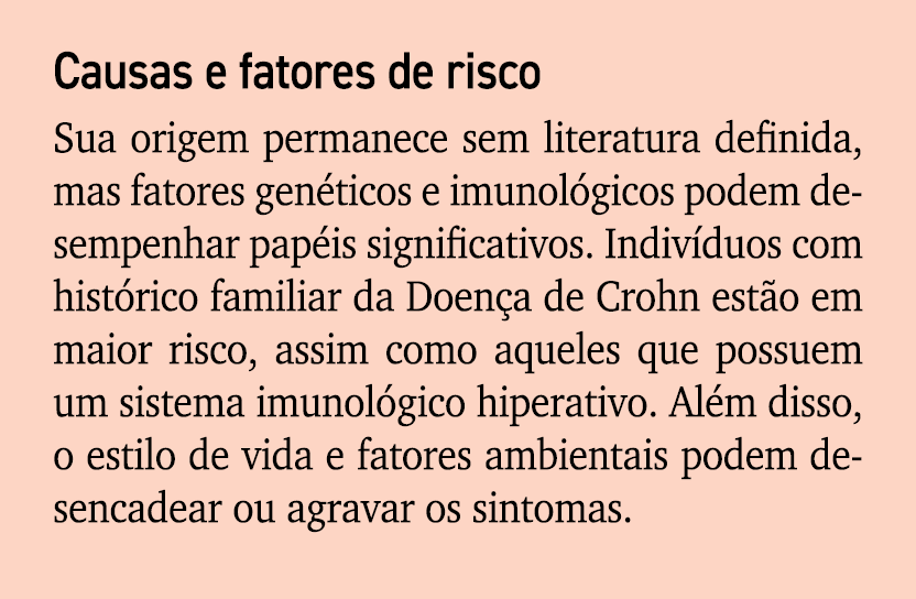 Causas e fatores de risco Sua origem permanece sem literatura definida, mas fatores gen ticos e imunol gicos podem de...