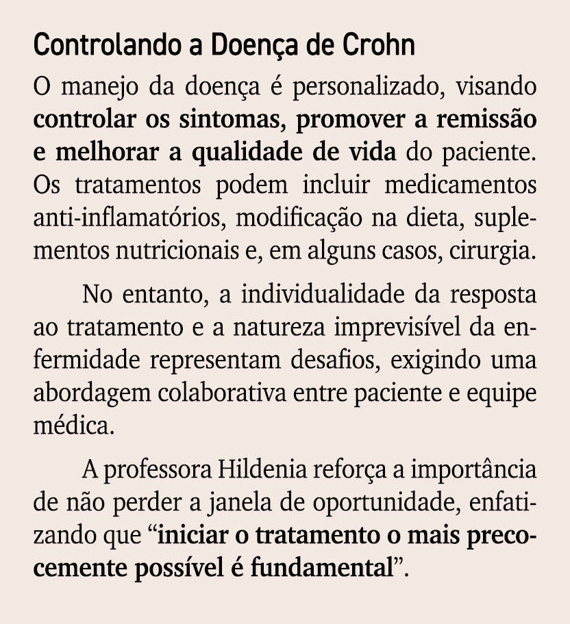 Controlando a Doen a de Crohn O manejo da doen a  personalizado, visando controlar os sintomas, promover a remiss o ...