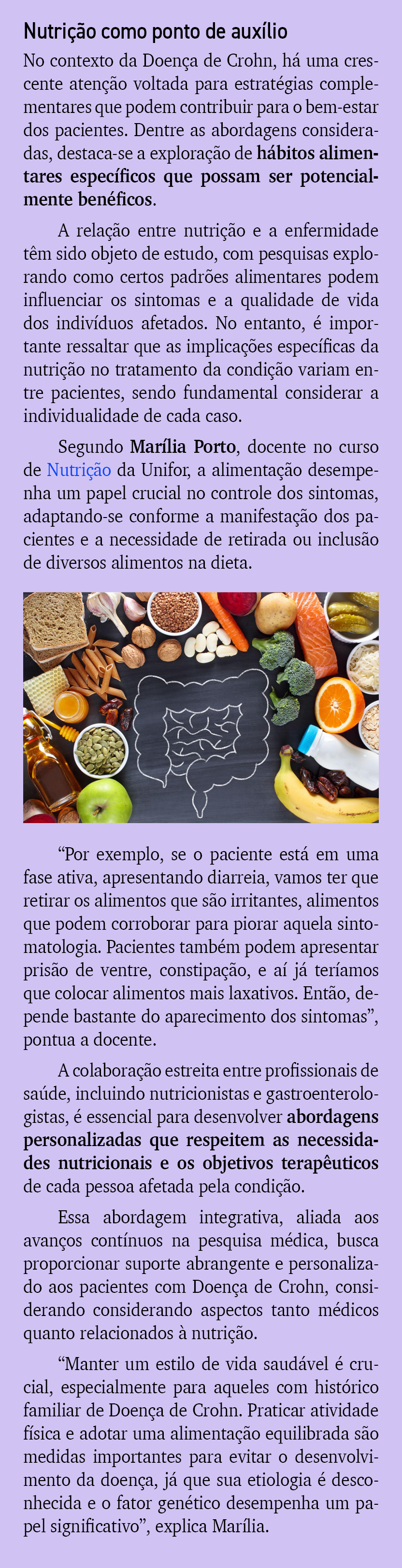 Nutri o como ponto de aux lio No contexto da Doen a de Crohn, h  uma crescente aten  o voltada para estrat gias comp...