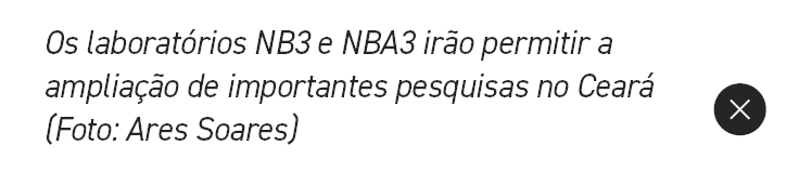 Os laborat rios NB3 e NBA3 ir o permitir a amplia o de importantes pesquisas no Cear  (Foto: Ares Soares),￼