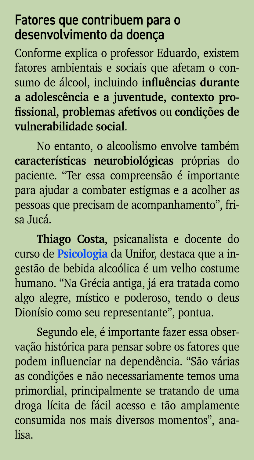 Fatores que contribuem para o desenvolvimento da doen a Conforme explica o professor Eduardo, existem fatores ambient...