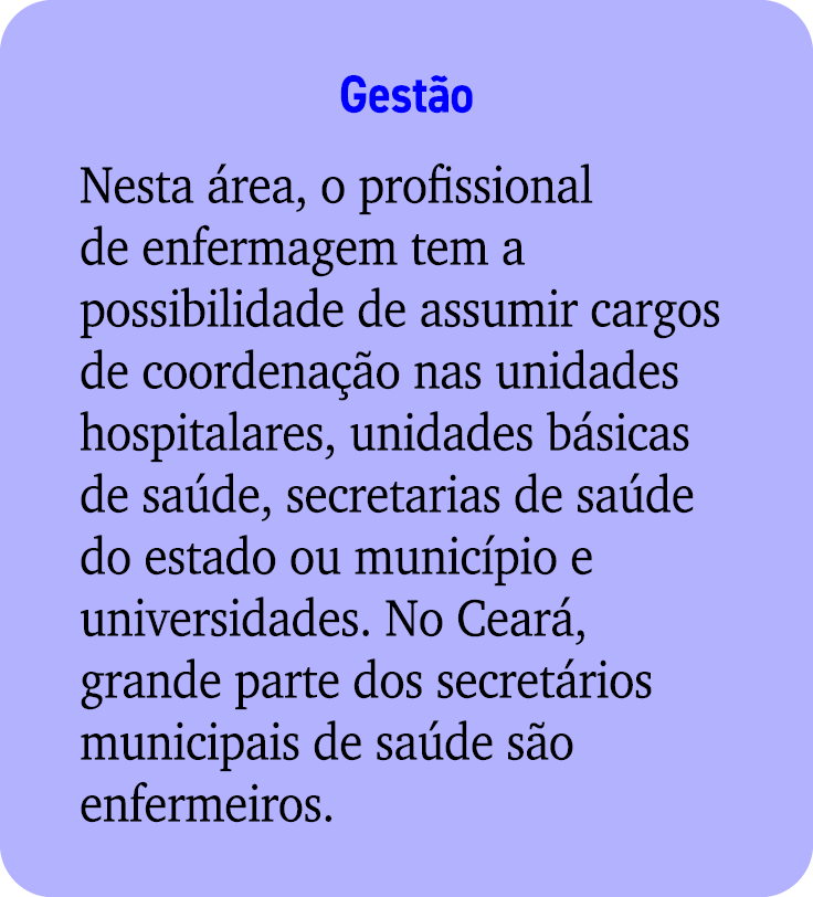 Gest o Nesta rea, o profissional de enfermagem tem a possibilidade de assumir cargos de coordena  o nas unidades hos...