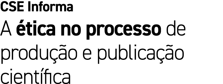 CSE Informa A tica no processo de produ  o e publica  o cient fica