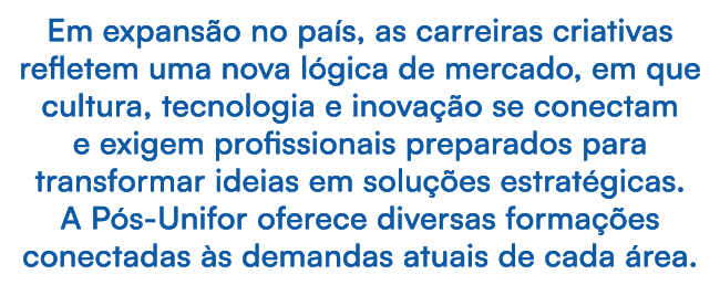 Em expans o no pa s, as carreiras criativas refletem uma nova l gica de mercado, em que cultura, tecnologia e inova ...