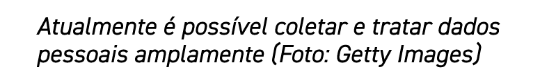 Atualmente é possível coletar e tratar dados pessoais amplamente (Foto: Getty Images)