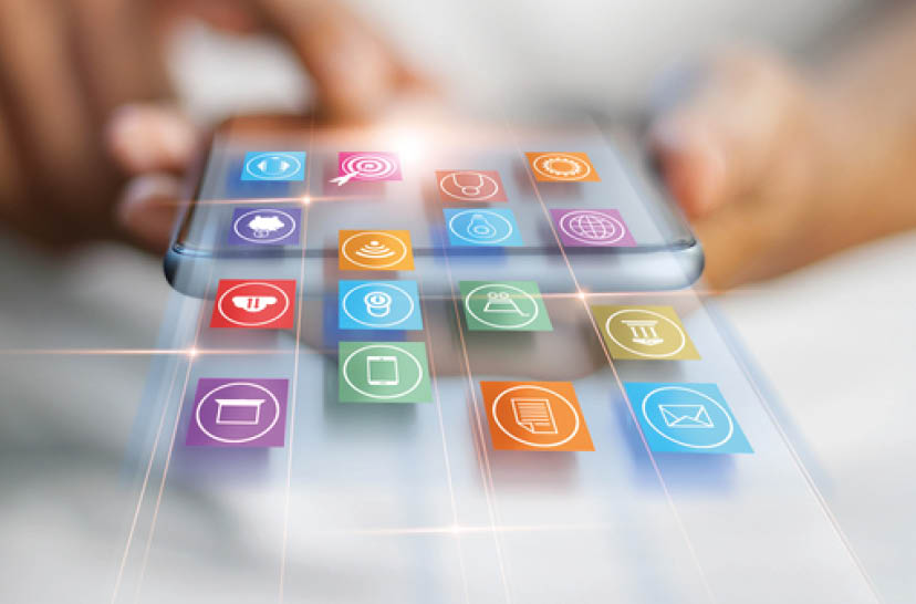 Hands using mobile payments, Digital marketing, Banking network  Online shopping and icon customer networking connection on virtual screen, Business technology concept