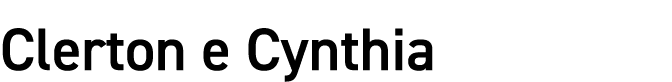 Clerton e Cynthia