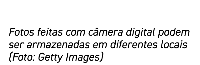 Fotos feitas com câmera digital podem ser armazenadas em diferentes locais (Foto: Getty Images)