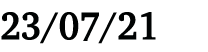23 07 21