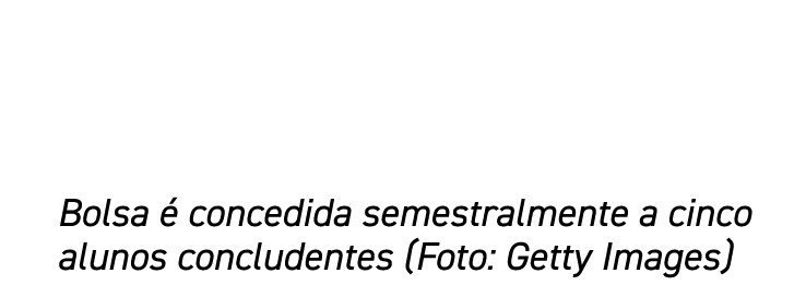 Bolsa é concedida semestralmente a cinco alunos concludentes (Foto: Getty Images)