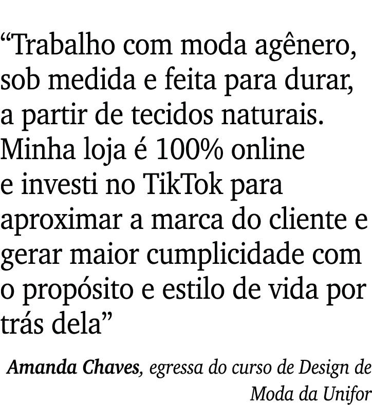  Trabalho com moda agênero, sob medida e feita para durar, a partir de tecidos naturais  Minha loja é 100% online e i   