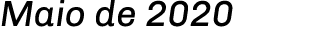 Maio de 2020