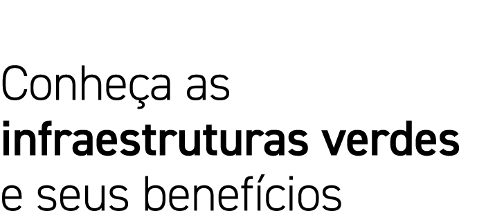 Conheça as infraestruturas verdes e seus benefícios