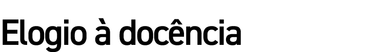 Elogio à docência